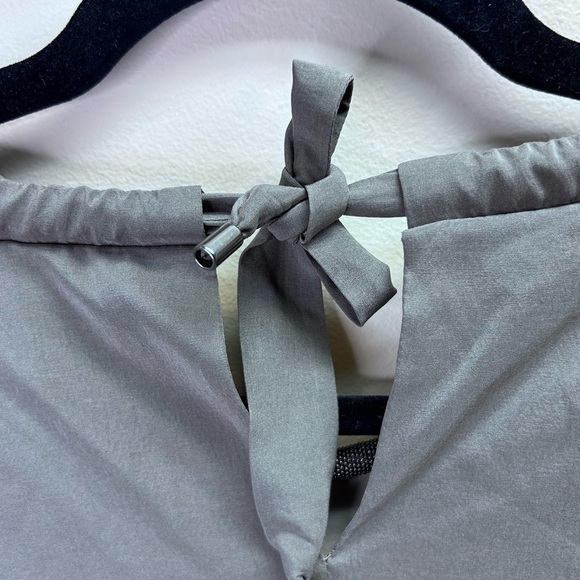 Brunello Cucinelli Brown/Gray Long Sleeve Silk Top - Picture 4 of 5